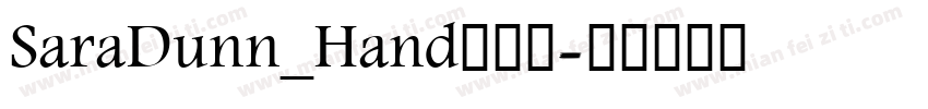 SaraDunn_Hand转换器字体转换