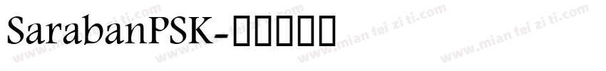 SarabanPSK字体转换