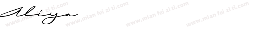 Aliya字体转换
