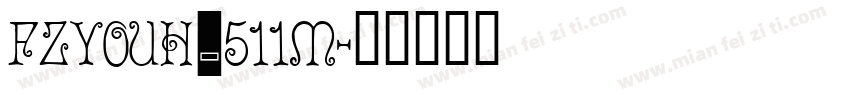 FZYOUH_511M字体转换