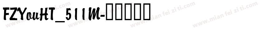 FZYouHT_511M字体转换