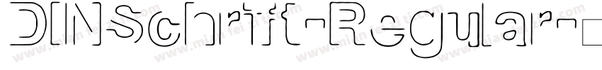 DINSchrift-Regular字体转换