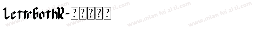 LettrGoth12字体转换