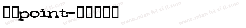 宋体point字体转换