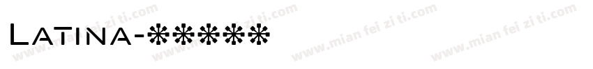 Latina字体转换