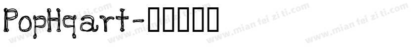 PopHqart字体转换