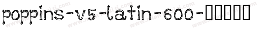 poppins-v5-latin-600字体转换