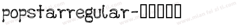 popstarregular字体转换