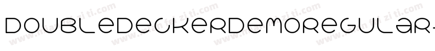 DoubledeckerDemoRegular-p78qR字体转换