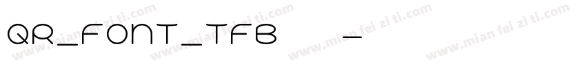 QR_font_tfb生成器字体转换