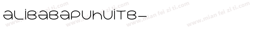 alibabapuhuitb字体转换