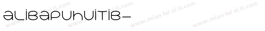 alibapuhuitib字体转换