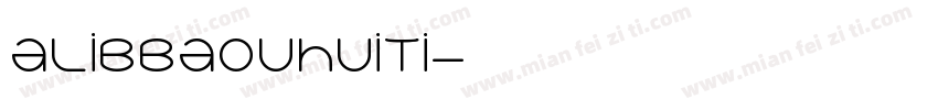 alibbaouhuiti字体转换