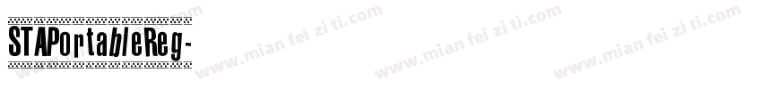 STAPortableReg字体转换