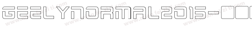 GEELYNormal2015字体转换