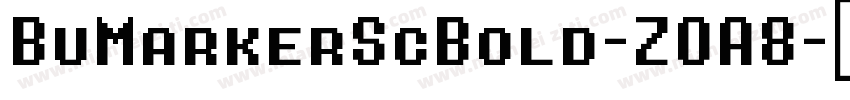 BuMarkerScBold-ZOA8字体转换