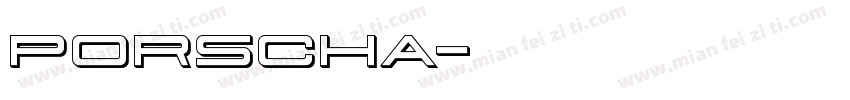 PORSCHA字体转换