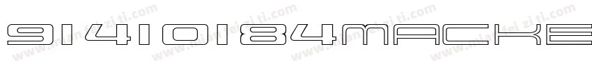 91410184MACKEX5PXP字体转换