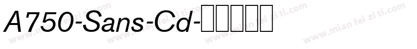 A750-Sans-Cd字体转换