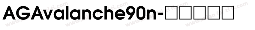 AGAvalanche90n字体转换