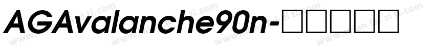 AGAvalanche90n字体转换