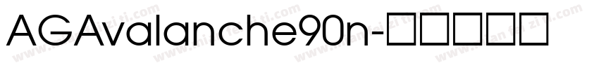 AGAvalanche90n字体转换