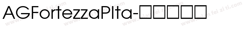AGFortezzaPIta字体转换