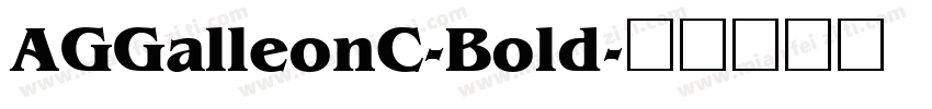 AGGalleonC-Bold字体转换