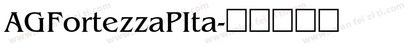 AGFortezzaPIta字体转换