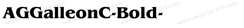 AGGalleonC-Bold字体转换