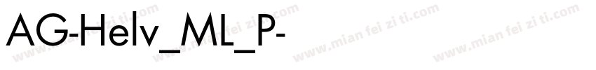 AG-Helv_ML_P字体转换