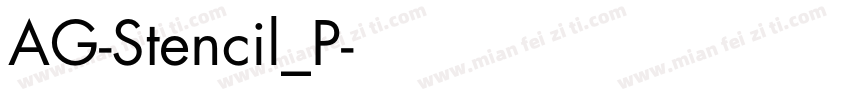 AG-Stencil_P字体转换