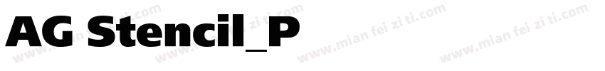 AG-Stencil_P字体转换