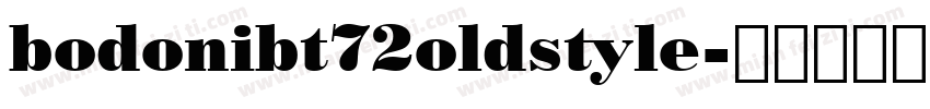 bodonibt72oldstyle字体转换