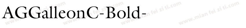 AGGalleonC-Bold字体转换