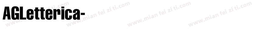 AGLetterica字体转换