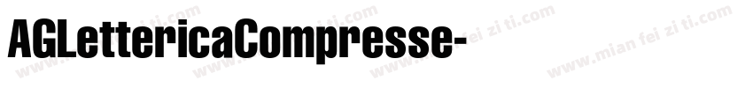 AGLettericaCompresse字体转换