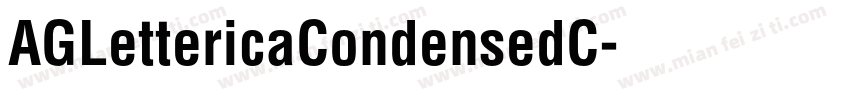 AGLettericaCondensedC字体转换