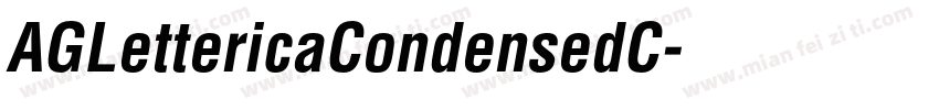 AGLettericaCondensedC字体转换