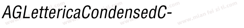 AGLettericaCondensedC字体转换