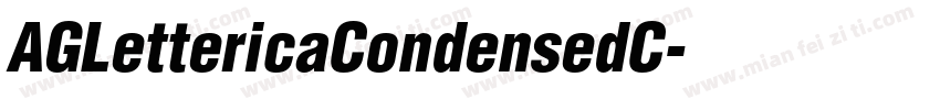 AGLettericaCondensedC字体转换
