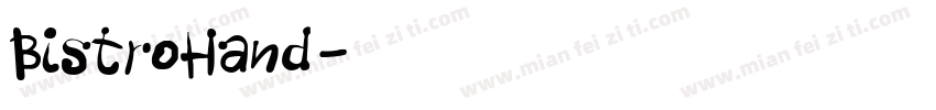 BistroHand字体转换