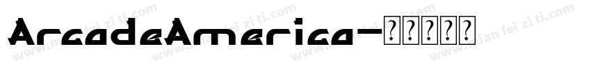 ArcadeAmerica字体转换