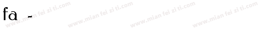 fa方正字体转换