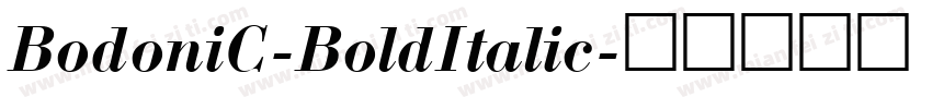 BodoniC-BoldItalic字体转换