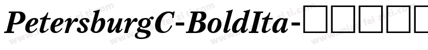 PetersburgC-BoldIta字体转换