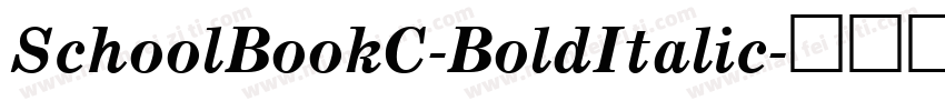 SchoolBookC-BoldItalic字体转换