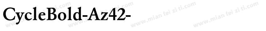 CycleBold-Az42字体转换