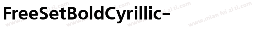 FreeSetBoldCyrillic字体转换