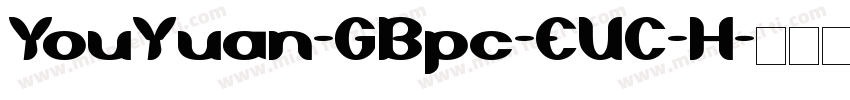 YouYuan-GBpc-EUC-H字体转换